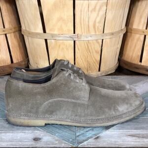 Allen Edmonds Southside Light Brown Suede Crepe Sole Oxfords Shoes Men Size 11.5